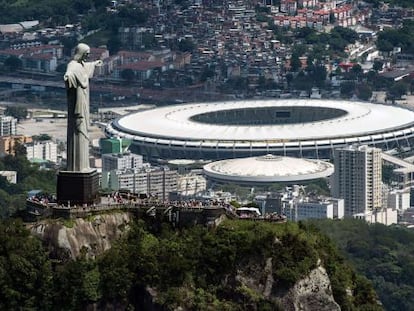 Vista exterior de Maracan&aacute; en Rio de Janeiro, que acoger&aacute; el Espa&ntilde;a-Chile.