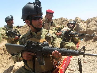 Un soldado iraqu&iacute; en Al Anbar. 