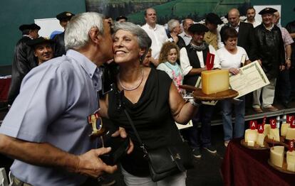 Karmele Murua, ganadora del Concurso de Queso Idizabal de Ordizia.