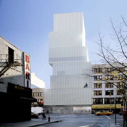 El Museo de Arte Contemporáneo de Nueva York, conocido como "las cajas apiladas"