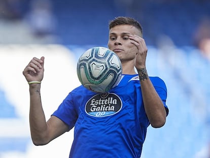 Longo, presentado con el Deportivo.