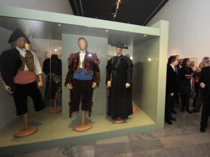 El presidente del Consell, Alberto Fabra, anoche en la inauguraci&oacute;n de la exposici&oacute;n.