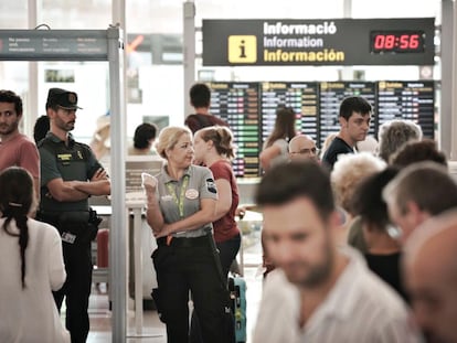 DVD 961 (09-08-2019) Huelga de trabajadores de seguridad en el aeropuerto de El Prat (Barcelona) © Gianluca Battista 