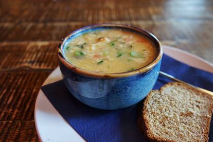 El tradicional estofado 'seafood chowder'. 