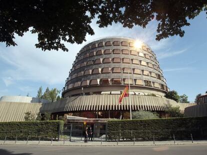 Vista de la sede del Tribunal Constitucional.
