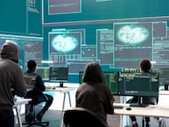 Imagen de archivo de infraestructuras basadas en la tecnología.