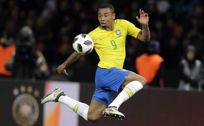 Gabriel Jesus, ante Alemania. 