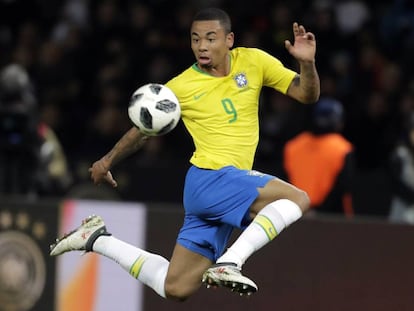 Gabriel Jesus, ante Alemania. 