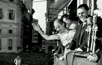 Eva Duarte de Perón y Juan Domingo Perón