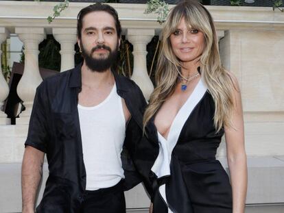 Heidi Klum y Tom Kaulitz, en París, el 1 de julio.
