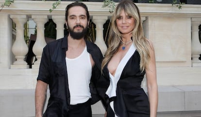 Heidi Klum y Tom Kaulitz, en París, el 1 de julio.