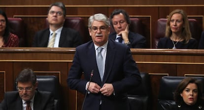 El ministro de Exteriores, Alfonso Dastis, en el Congreso.