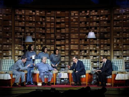 Un momento de la ópera 'Nixon in China', en el Teatro Real.