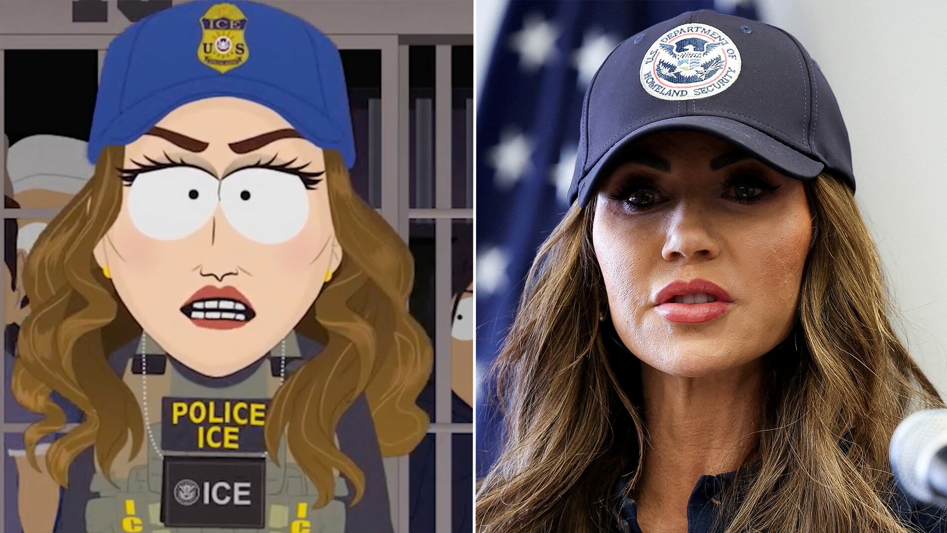 “¡Detengan solo a los morenos!”: ‘South Park’ se mofa de la secretaria Kristi Noem en su último episodio
