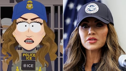 Caricatura de Kristi Noem en la serie televisiva South Park.