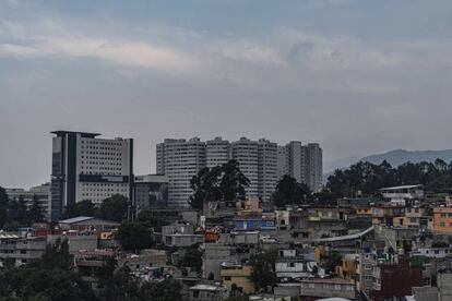 Vista panorámica de la zona de Santa Fe en la Ciudad de México