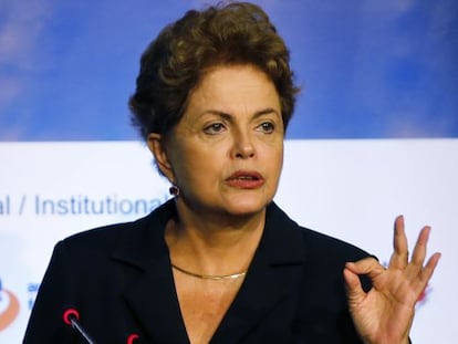Dilma Rousseff, nesta ter&ccedil;a-feira em S&atilde;o Paulo.