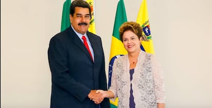 Maduro e Dilma em 2015.