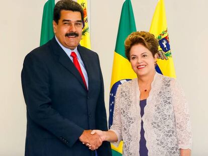 Maduro e Dilma em 2015.