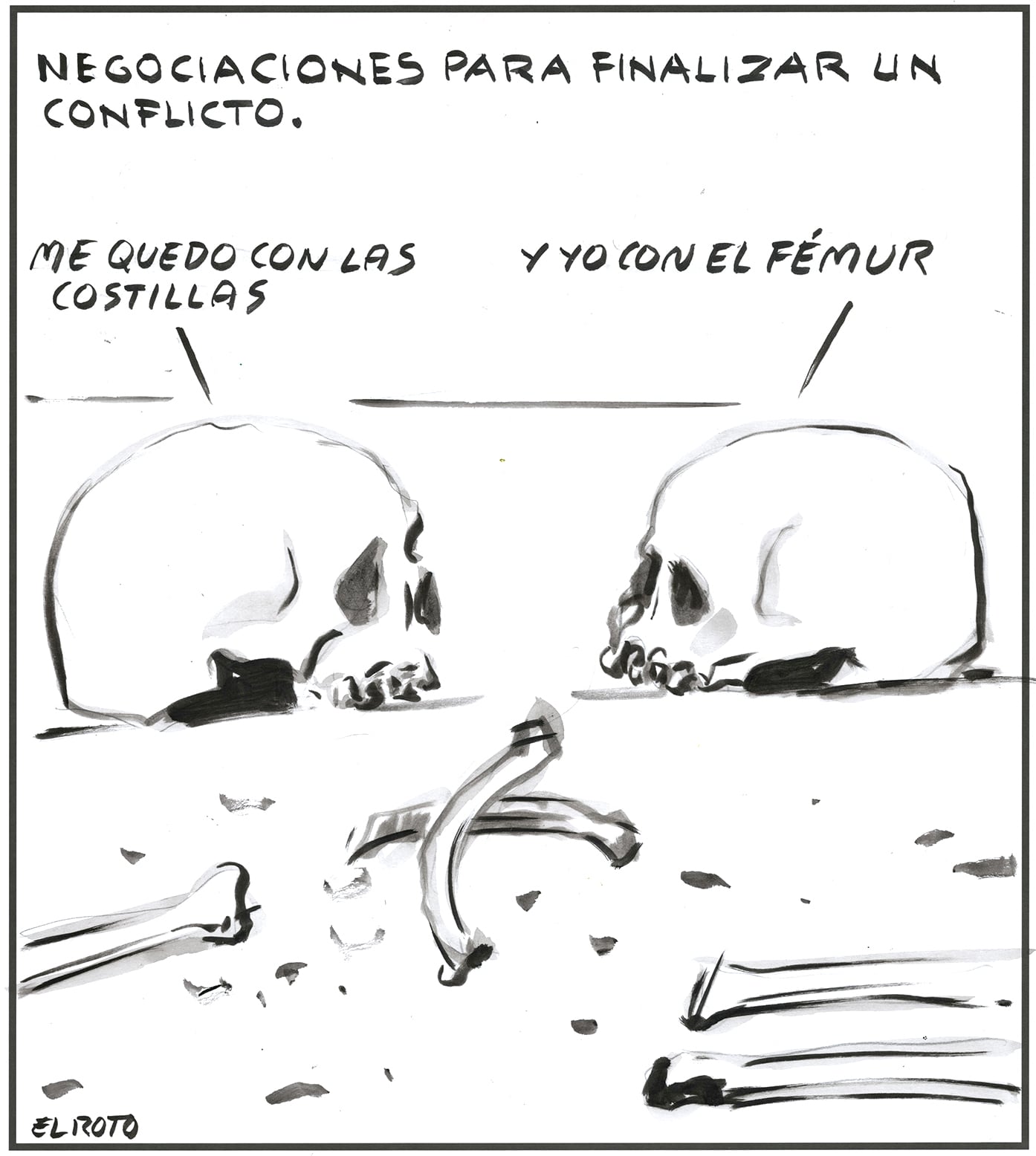 El Roto: negociaciones para finalizar un conflicto