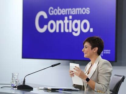 La ministra Portavoz, Isabel Rodríguez, ofrecía este martes una rueda de prensa posterior a la reunión del Consejo de Ministros.