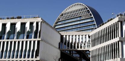 Sede de BBVA, en Madrid, conocida como 'La Vela'.