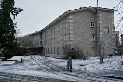 La antigua clínica Arana, en una imagen de este miércoles en Vitoria, donde el Gobierno central quiere abrir un centro de refugiados.