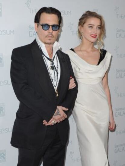 Johnny Depp y Amber Heart.