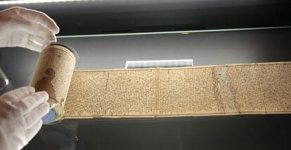 Manuscrito original de la novela del Marqués de 'Sade 120 días' en Sodoma.
