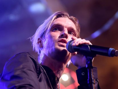 Aaron Carter, en Las Vegas (Nevada, EE UU), el pasado mes de julio.