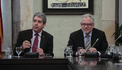 Francesc Homs y Carles viver Pi-Sunyer, en una fotografía de 2014.