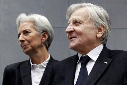 Lagarde y Trichet en una reunión en Luxemburgo en junio pasado.