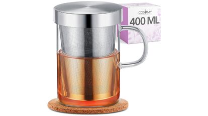 Taza de té con filtro y tapa, más de 1.000 valoraciones