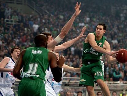 Diamantidis en un partido ante el CSKA.