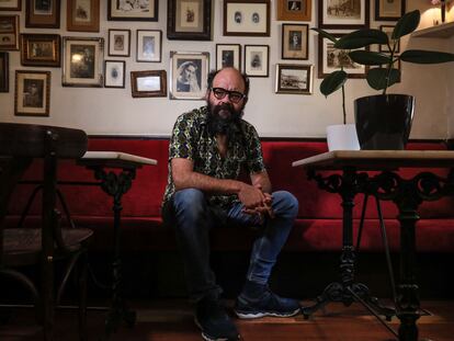 Ignatius Farray, esta semana en un bar de Madrid