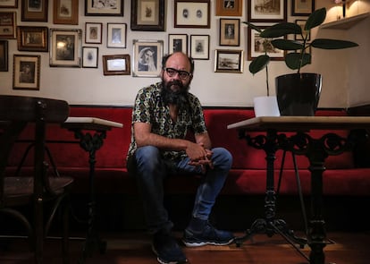 Ignatius Farray, esta semana en un bar de Madrid