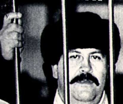 Escobar, encarcelado en Medellín en 1993.