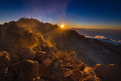 El Parque Nacional del Teide, en la isla de Tenerife.