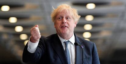 El primer ministro de Reino Unido, Boris Johnson, este martes.