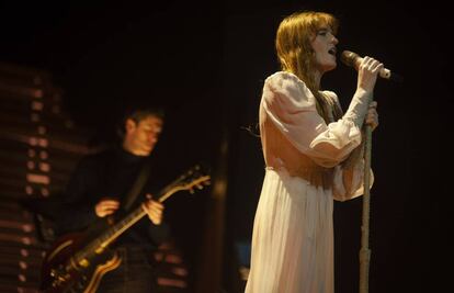 Florence, durante el concierto en el Palau Sant Jordi. 