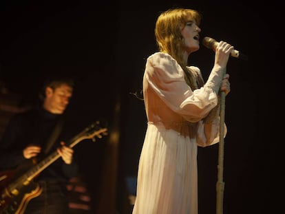 Florence, durante el concierto en el Palau Sant Jordi. 