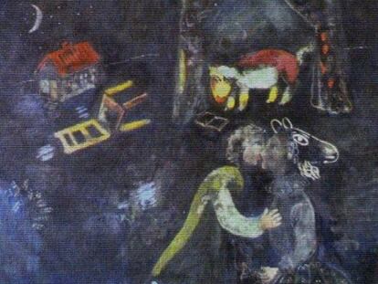 El cuadro 'Escena alegórica' de Chagall