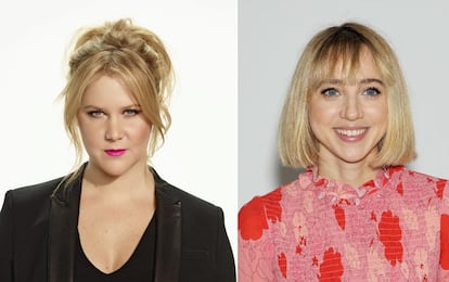 Las actrices Amy Shumer y, a la derecha, Zoe Kazan.