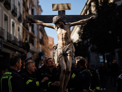 Procesión del Cristo de los Niños, el pasado abril en Madrid.