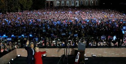 Barack Obama i Hillary Clinton a Filadèlfia.