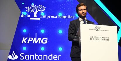 El presidente del PP. Pablo Casado