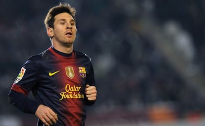 Messi, en el partido contra el C&oacute;rdoba.