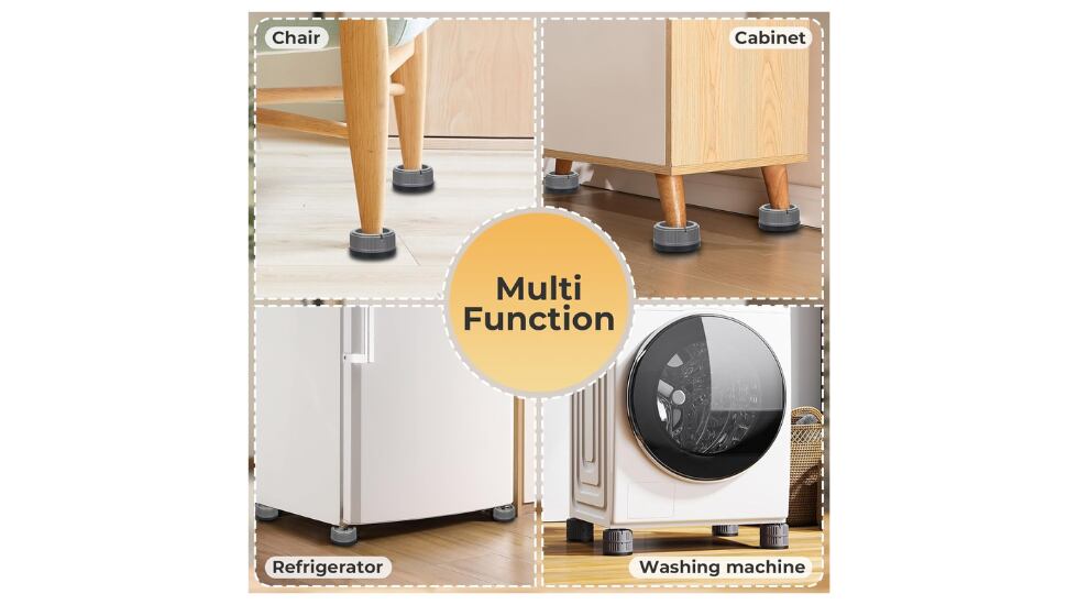 Estas patas amortiguadoras son multiusos.