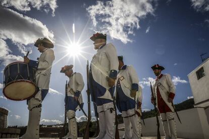 Un momento de la fiesta del 4 de Julio en Macharaviaya de 2019. Tras dos años de parón por la pandemia, este año retoman la tradición