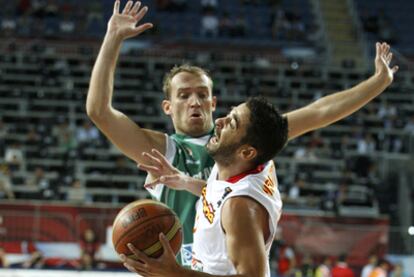 Navarro, durante el partido